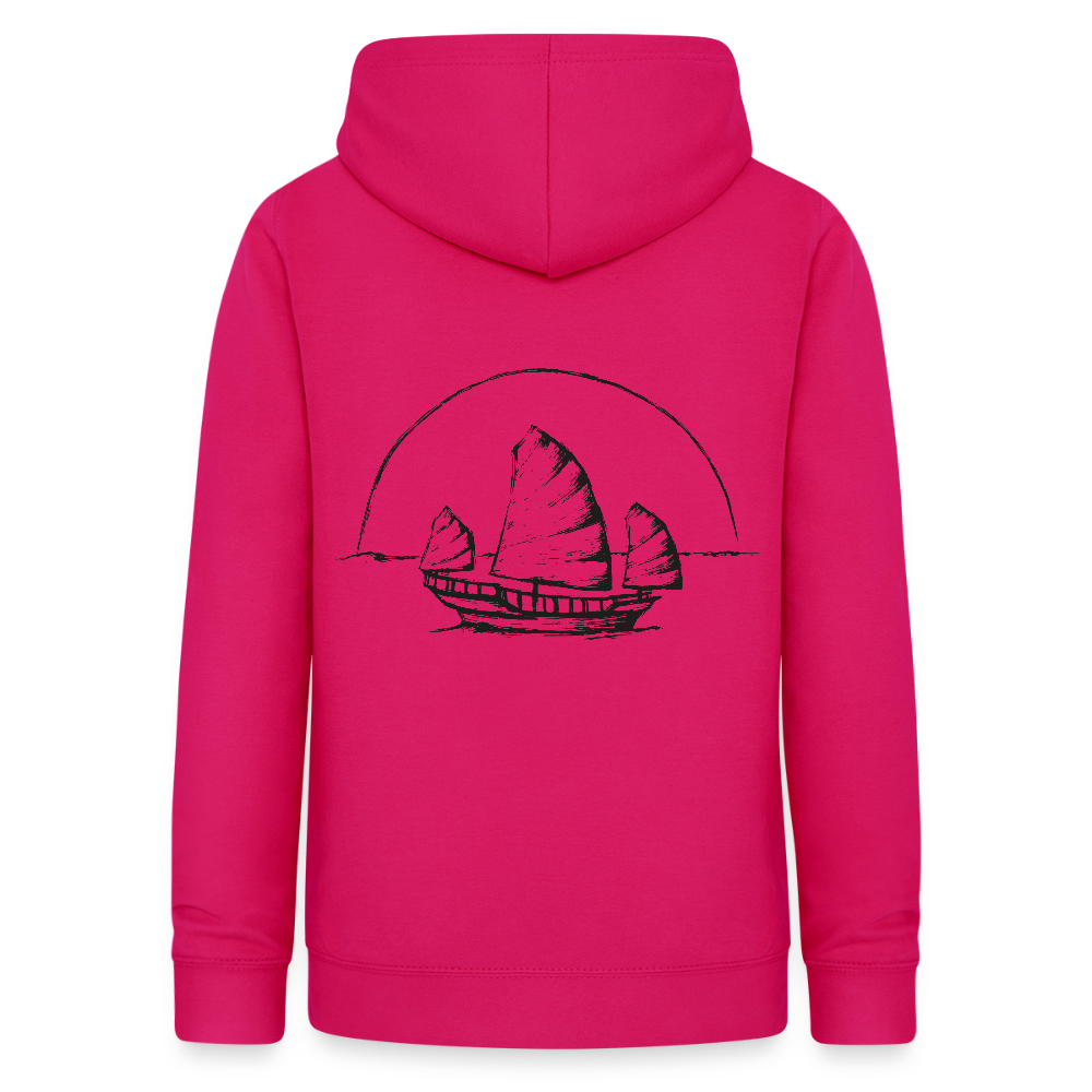 Asia Boot Frauen Hoodie - dunkles Pink