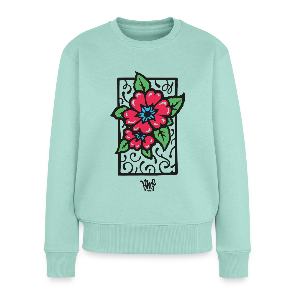 Blume Frauen Premium Pullover - Mint 