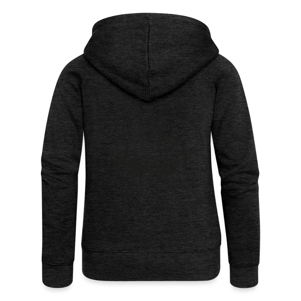 Asia Boot Frauen Premium Kapuzenjacke - Anthrazit
