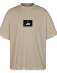 Box Logo Stanley/Stella Oversized Unisex Bio T-Shirt Blaster - Steingrau