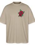 Blume Back Stanley/Stella Oversized Unisex Bio T-Shirt Blaster - Steingrau