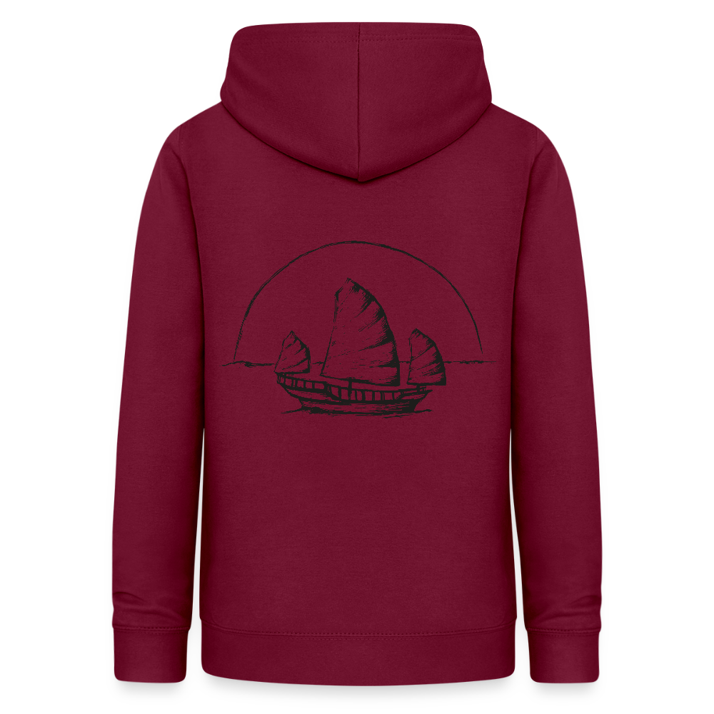 Asia Boot Frauen Hoodie - Bordeaux