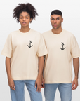 Anker Stanley/Stella Oversized Unisex Bio T-Shirt Blaster - Weißgrau