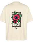 Blume Back Stanley/Stella Oversized Unisex Bio T-Shirt Blaster - Weißgrau