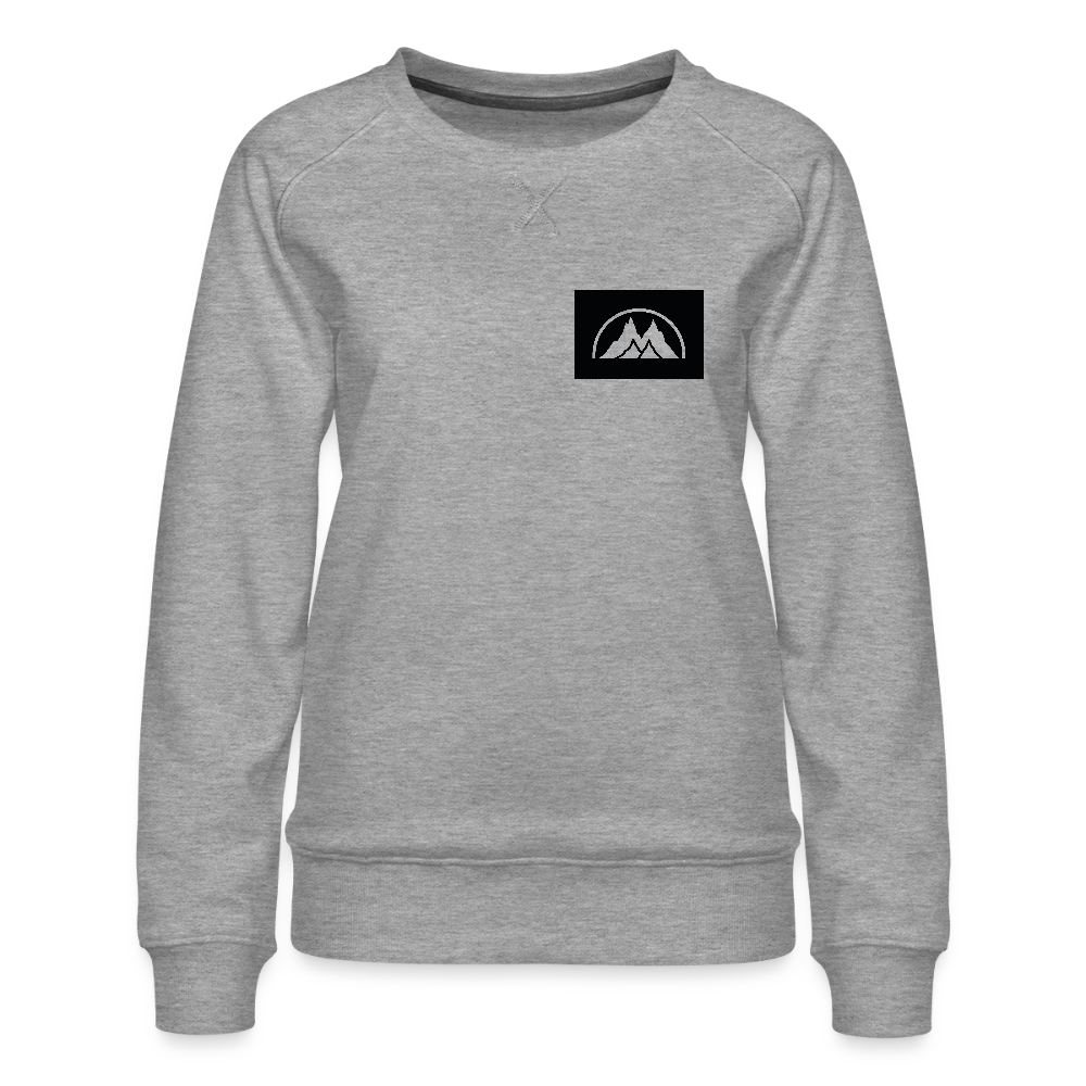 Box Logo Frauen Premium Pullover - Grau meliert