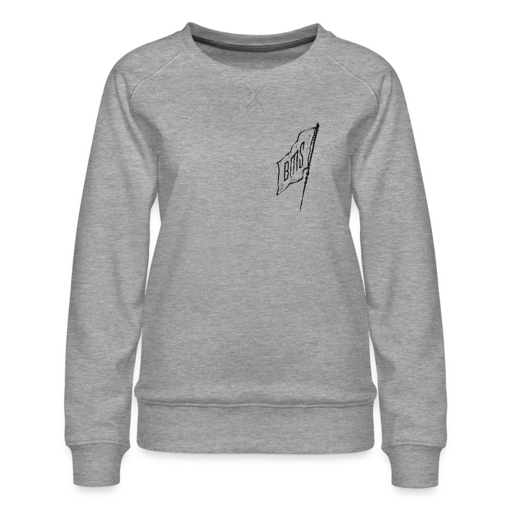 Asia Boot Frauen Premium Pullover - Grau meliert