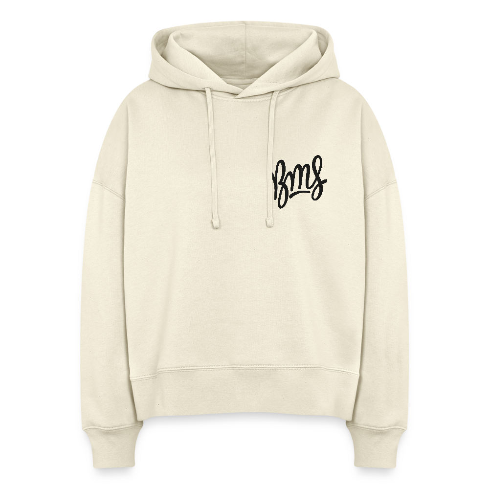 BMS Stanley/Stella Boxy Frauen Bio Hoodie Nora - Weißgrau