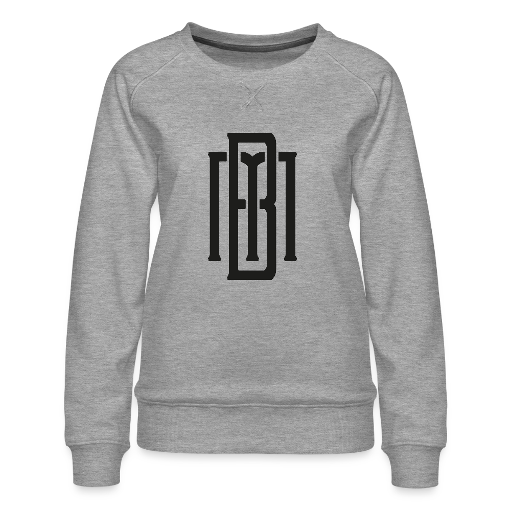 Mono Frauen Premium Pullover - Grau meliert