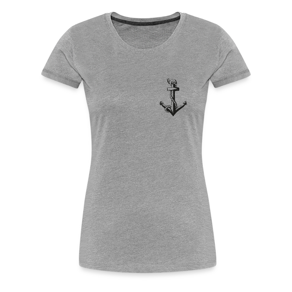 Anker Frauen Premium T-Shirt - Grau meliert