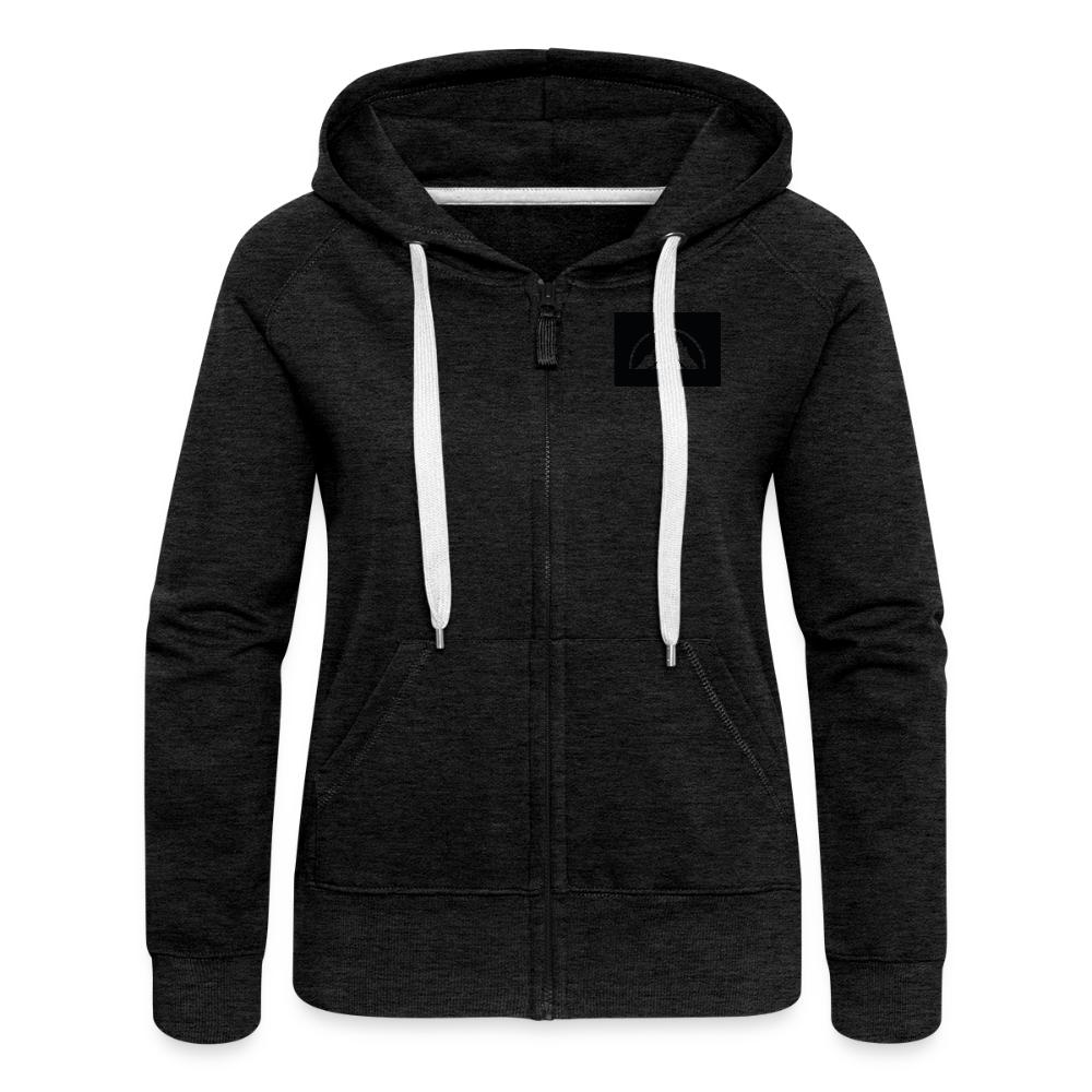 Box Logo Frauen Premium Kapuzenjacke - Anthrazit
