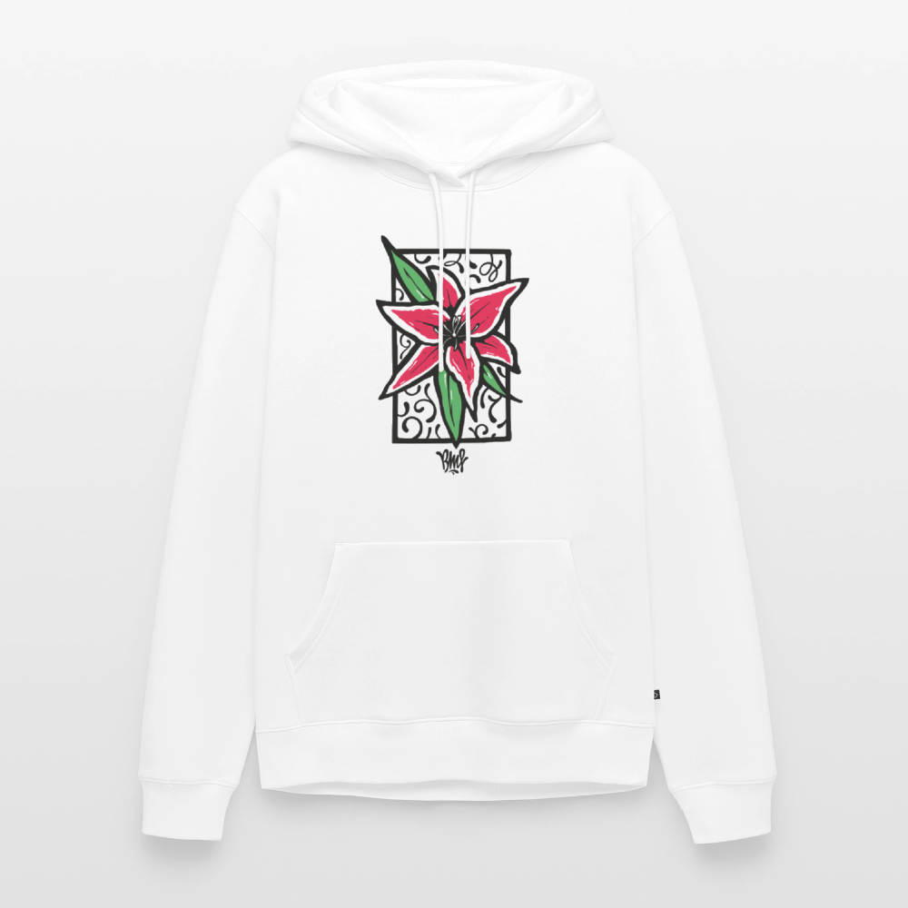 Lilie Männer Premium Hoodie - Weiß