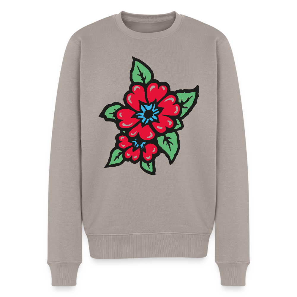 Blume 2 Männer Premium Pullover - Taupe