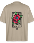 Blume Back Stanley/Stella Oversized Unisex Bio T-Shirt Blaster - Steingrau