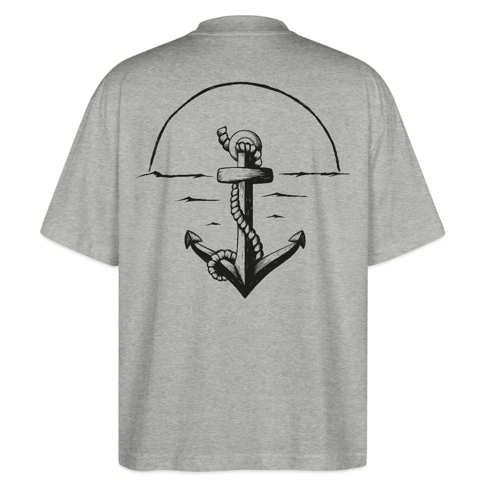 Anker Stanley/Stella Oversized Unisex Bio T-Shirt Blaster - Grau meliert