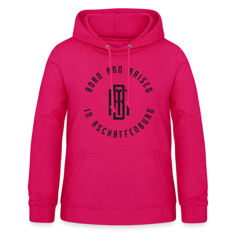 Monogram Frauen Hoodie - dunkles Pink