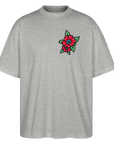 Blume Back Stanley/Stella Oversized Unisex Bio T-Shirt Blaster - Grau meliert