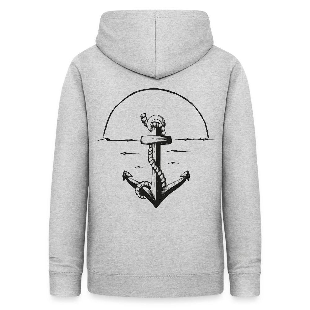 Anker Frauen Hoodie - Hellgrau meliert
