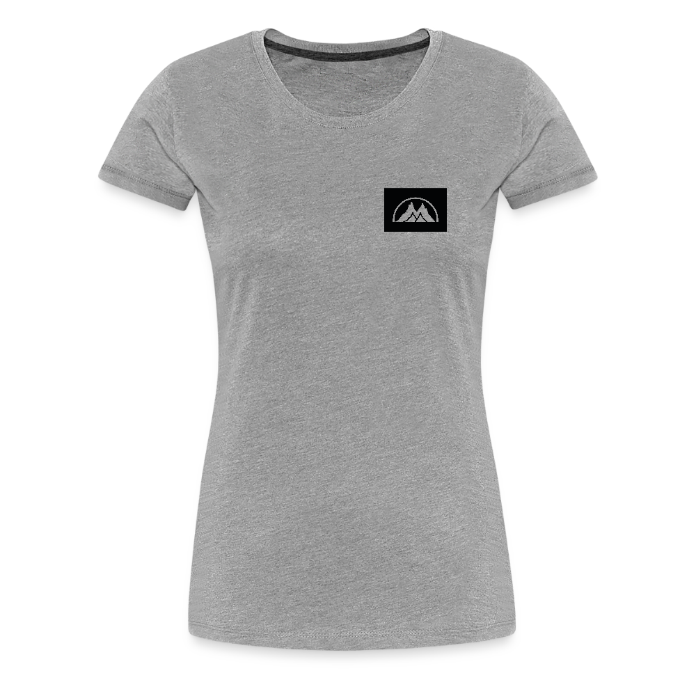 Box Logo Frauen Premium T-Shirt - Grau meliert