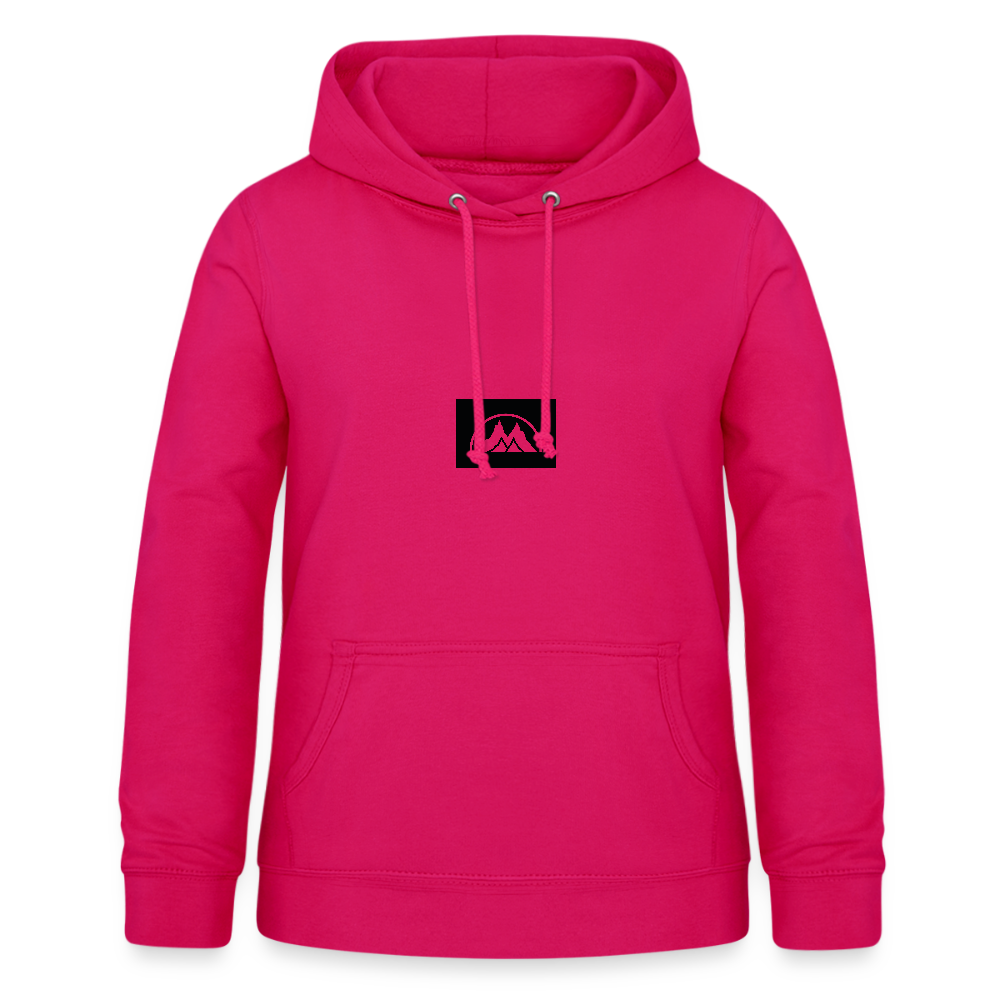 Box Logo Frauen Hoodie - dunkles Pink