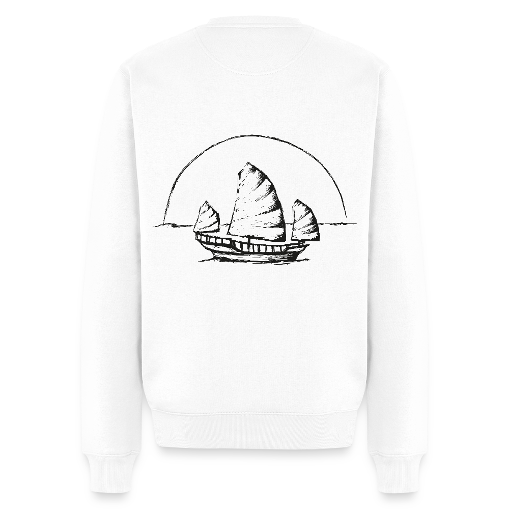 Asia Boot Männer Premium Pullover - Weiß