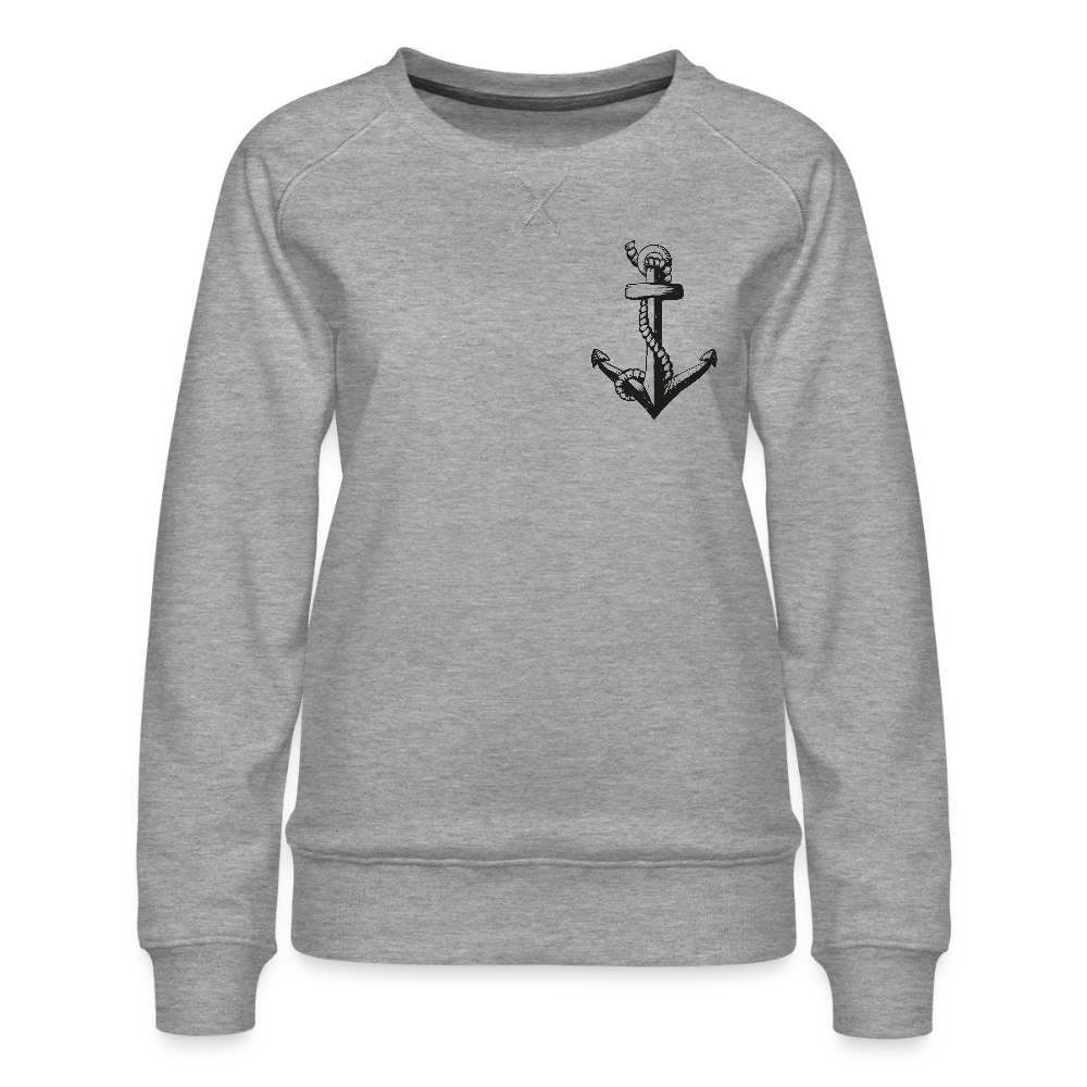 Anker Frauen Premium Pullover - Grau meliert