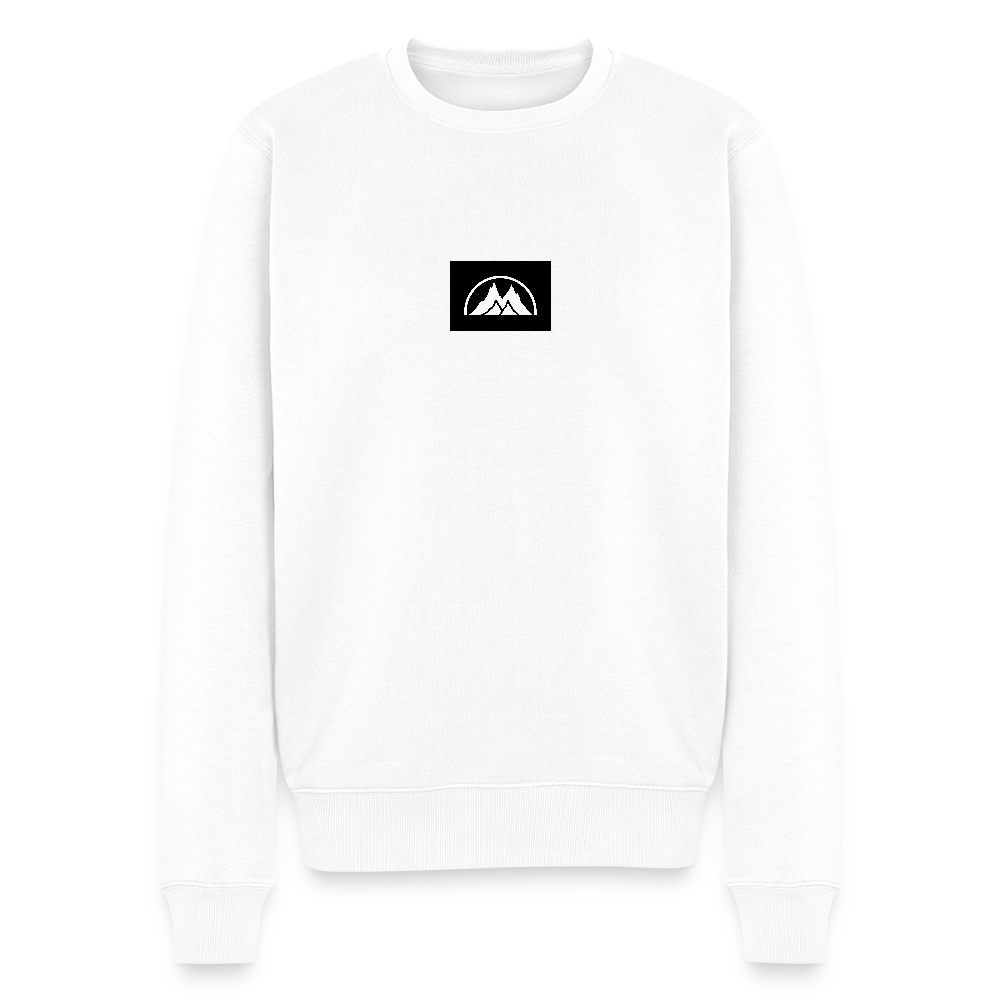 Box Logo Männer Premium Pullover - Weiß