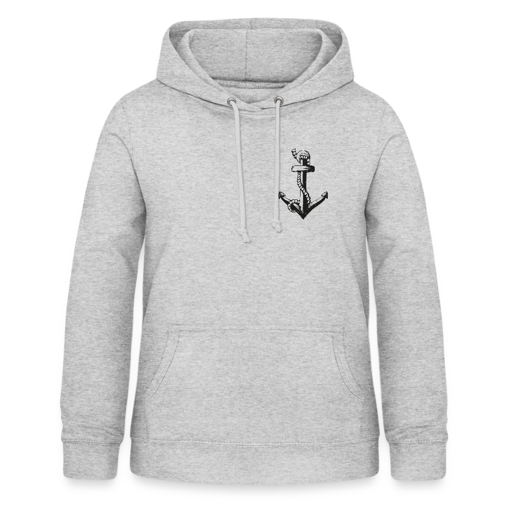 Anker Frauen Hoodie - Hellgrau meliert