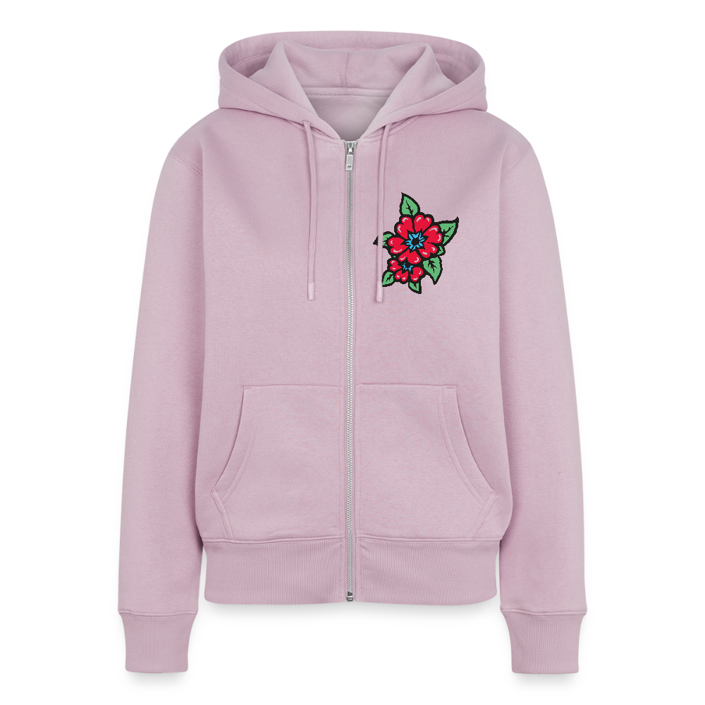 Blume 2 Frauen Premium Kapuzenjacke - Altrosa