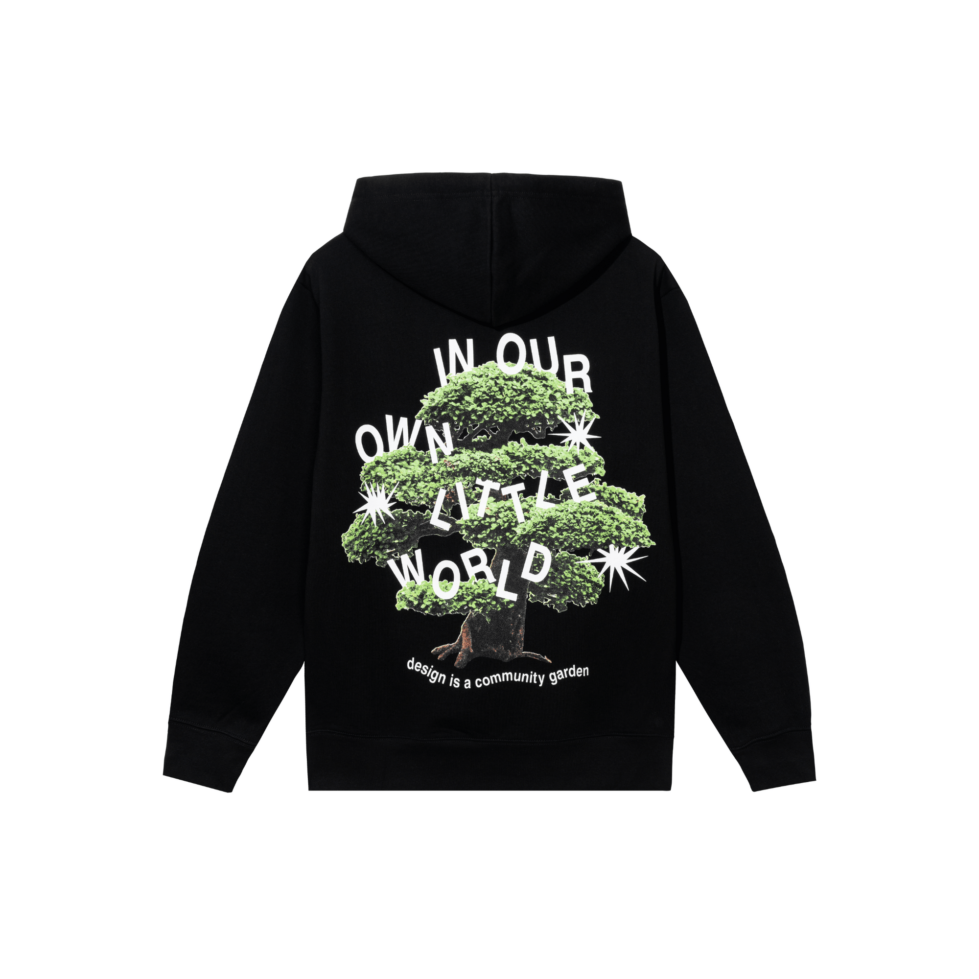 Market Community Garden Hoodie black