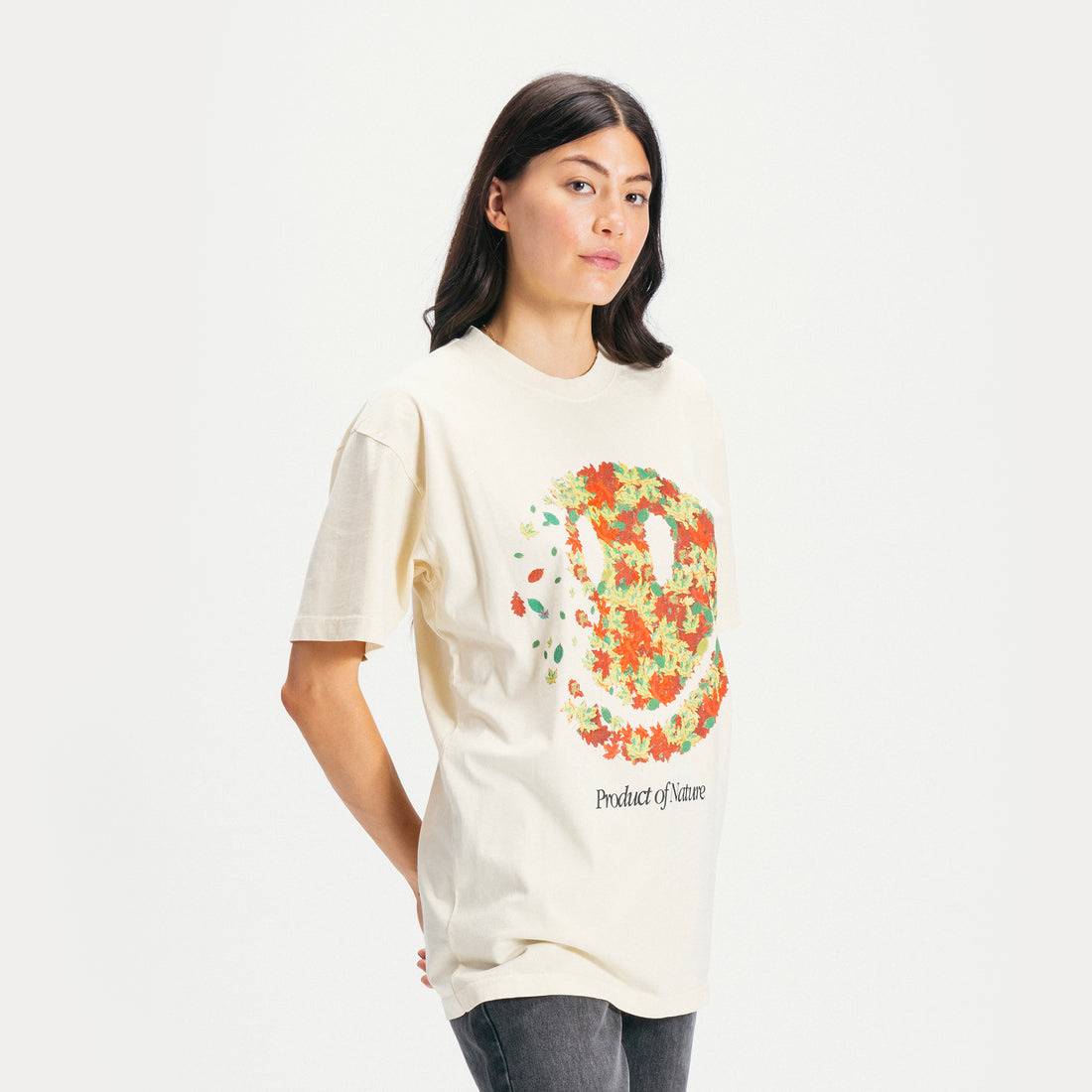 Market Smiley Product Of Nature T-Shirt (ecru) - Blue Mountain Store