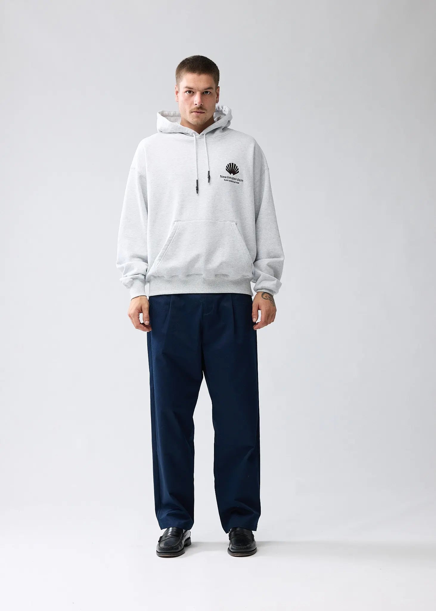 New Amsterdam  Logo Hoodie (ash vineyard wine) - Blue Mountain Store