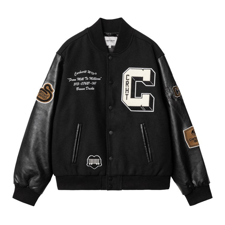 Carhartt WIP Brown Ducks Bomber (black) - Blue Mountain Store