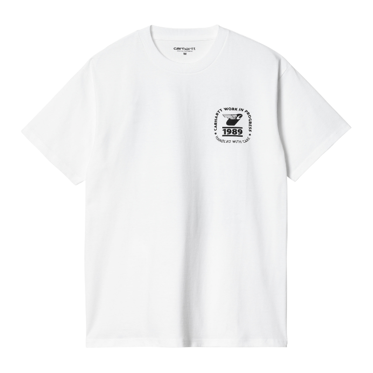 Carhartt WIP S/S Stamp State T-Shirt (white/black) - Blue Mountain Store