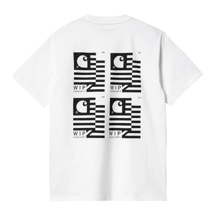 Carhartt WIP S/S Stamp State T-Shirt (white/black) - Blue Mountain Store