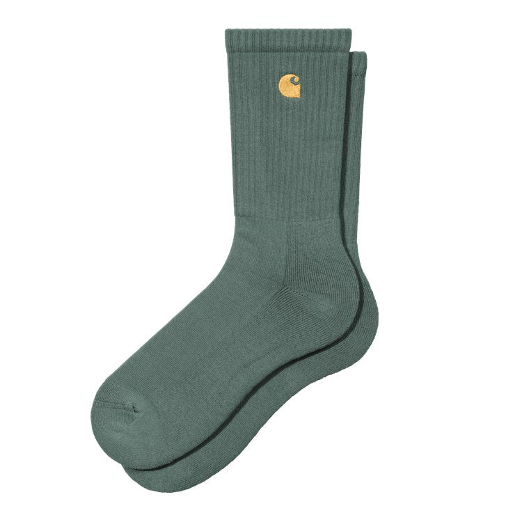 Carhartt WIP Chase Socks (Silver Pine/Gold) - Blue Mountain Store