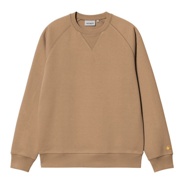 Carhartt WIP S/S Chase Sweat (Dusty H Brown / Gold) - Blue Mountain Store