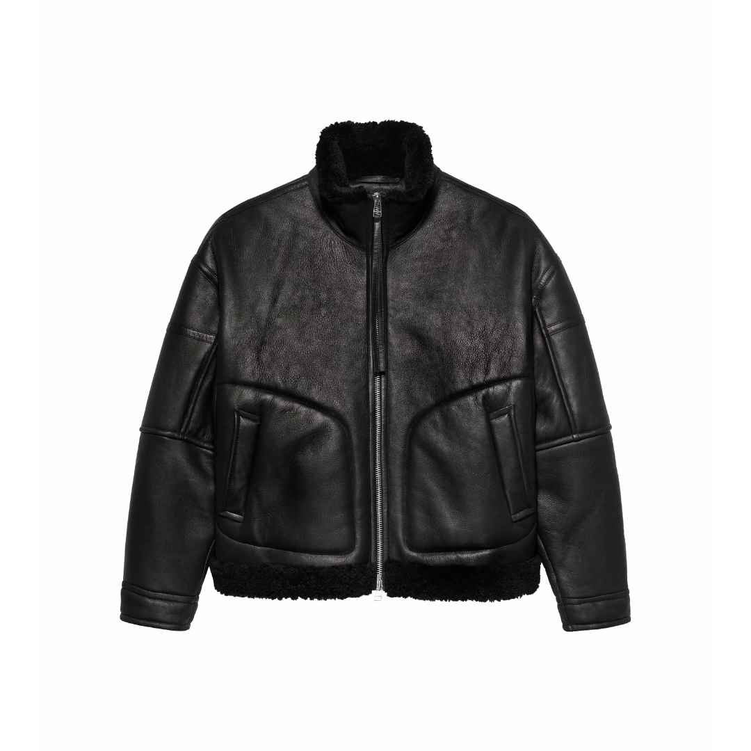 New Amsterdam Shearling Jacket (black) - Blue Mountain Store