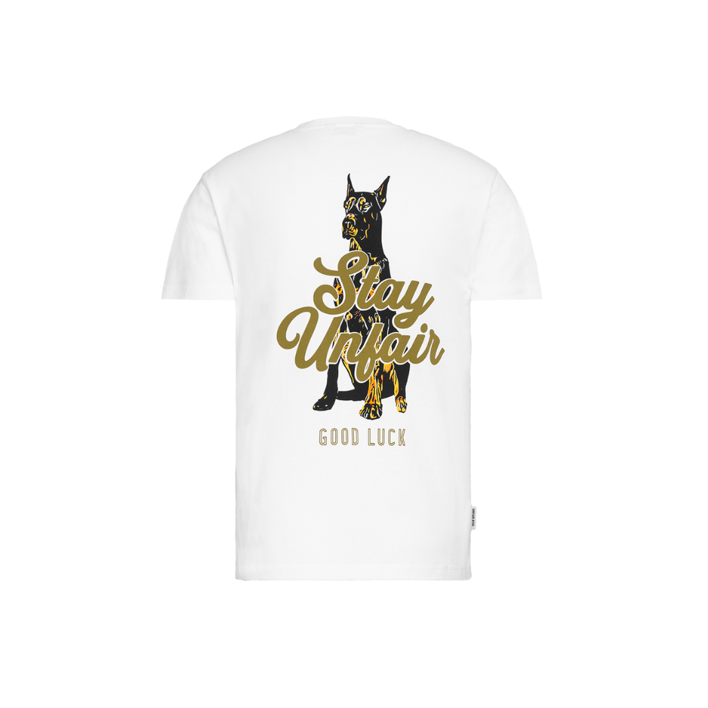 Unfair Athletics Good Luck T-Shirt (white) - Blue Mountain Store