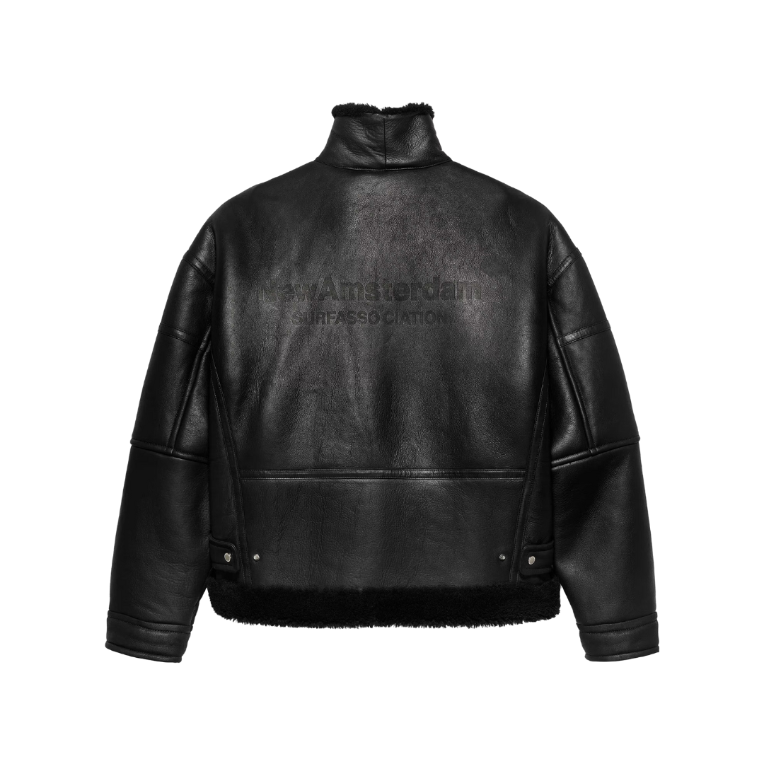 New Amsterdam Shearling Jacket (black) - Blue Mountain Store