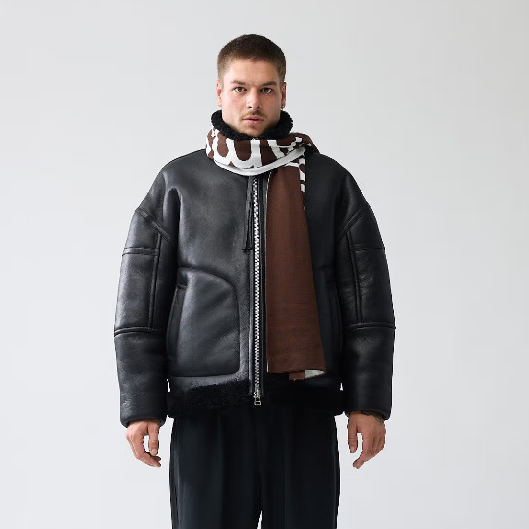 New Amsterdam Shearling Jacket (black) - Blue Mountain Store