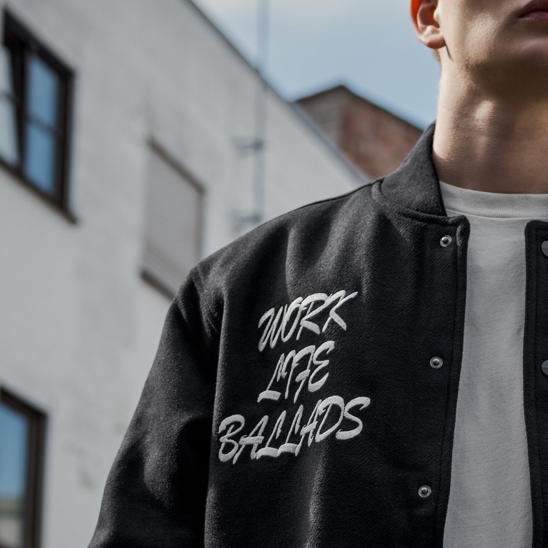 Carhartt WIP Work Varsity Bomber (black) - Blue Mountain Store