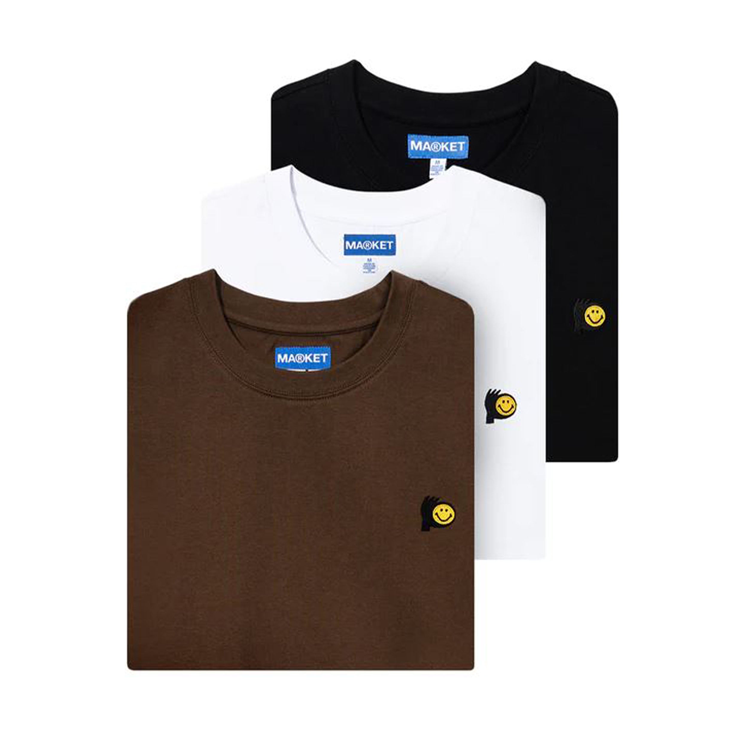 Market Smiley T-Shirt 3-Pack (multi) - Blue Mountain Store
