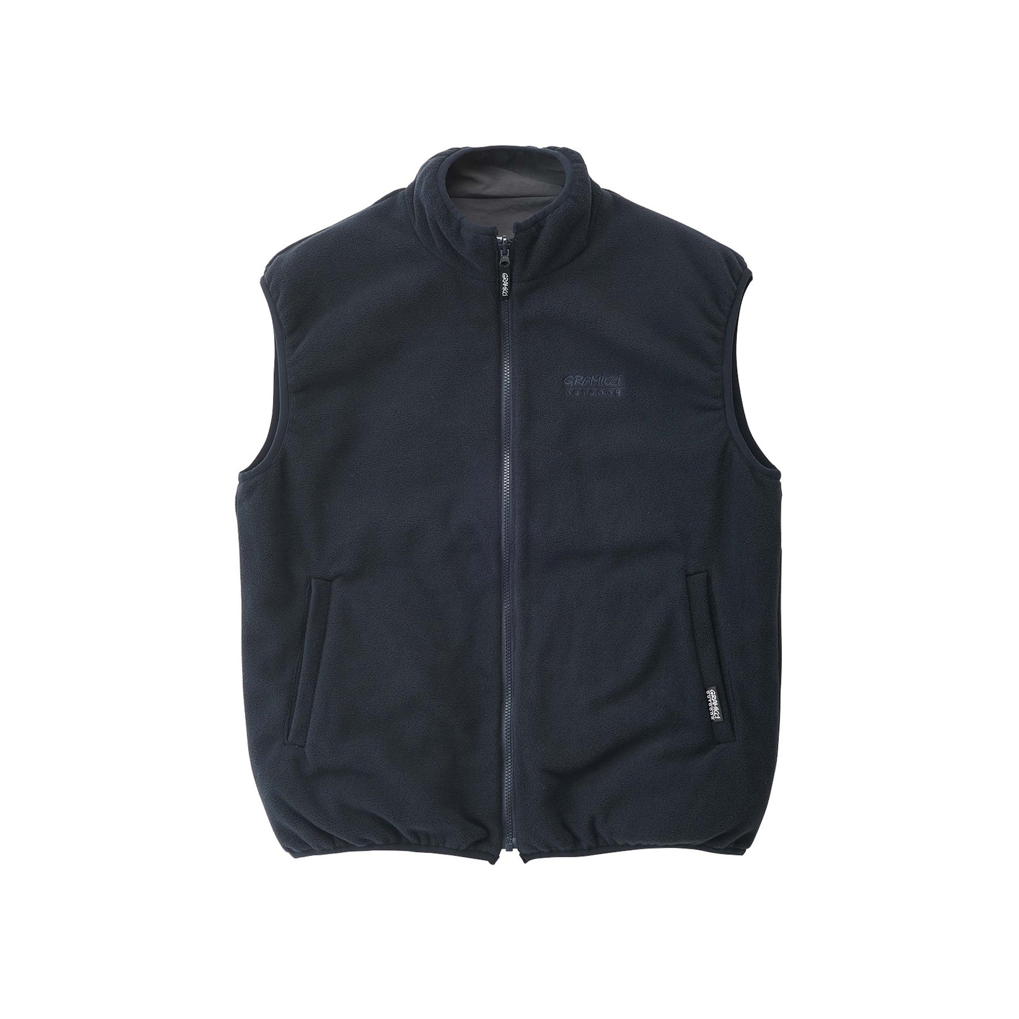 Gramicci Reversible Fleece Vest (dark navy) - Blue Mountain Store