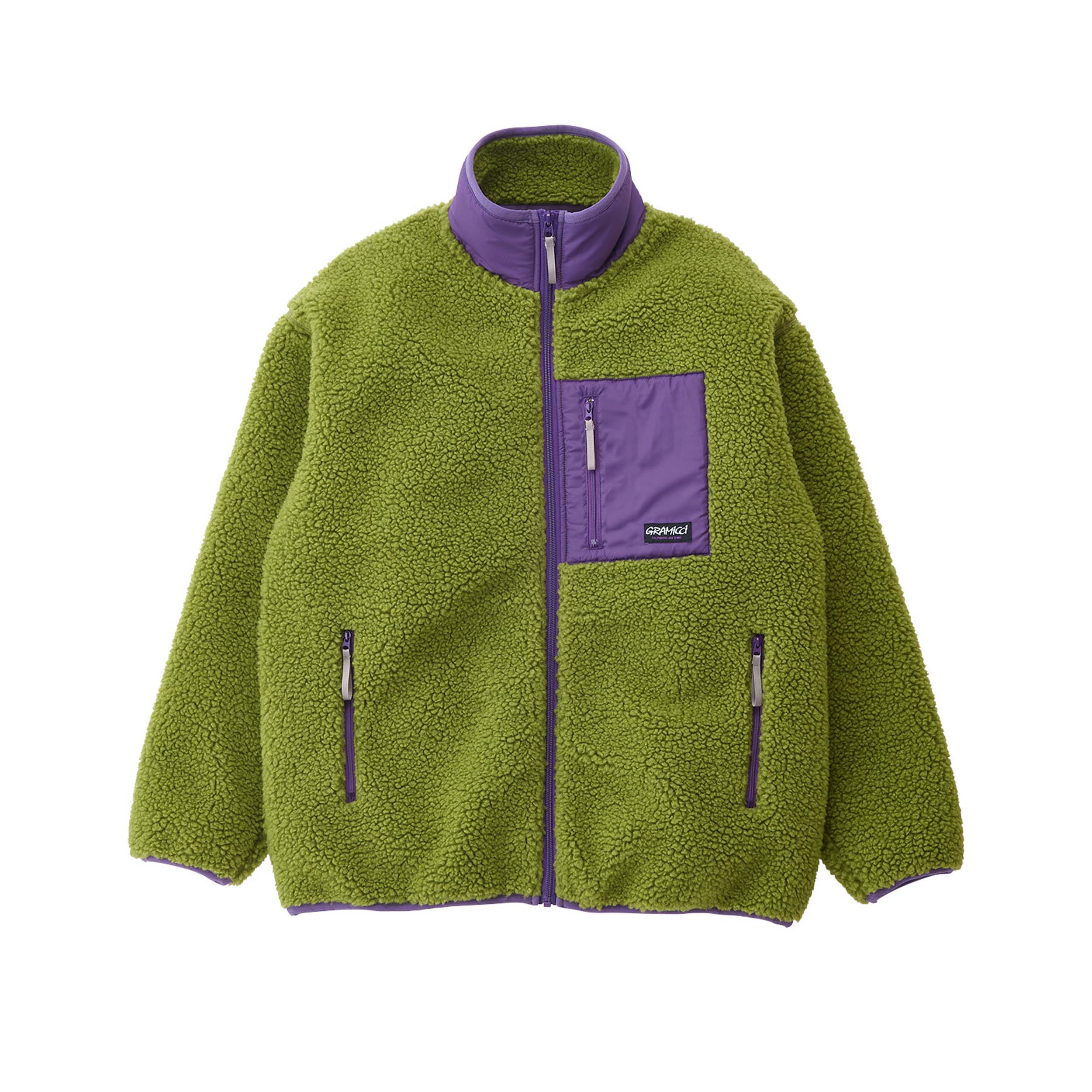 Gramicci Sherpa Jacket (dusted lime) - Blue Mountain Store