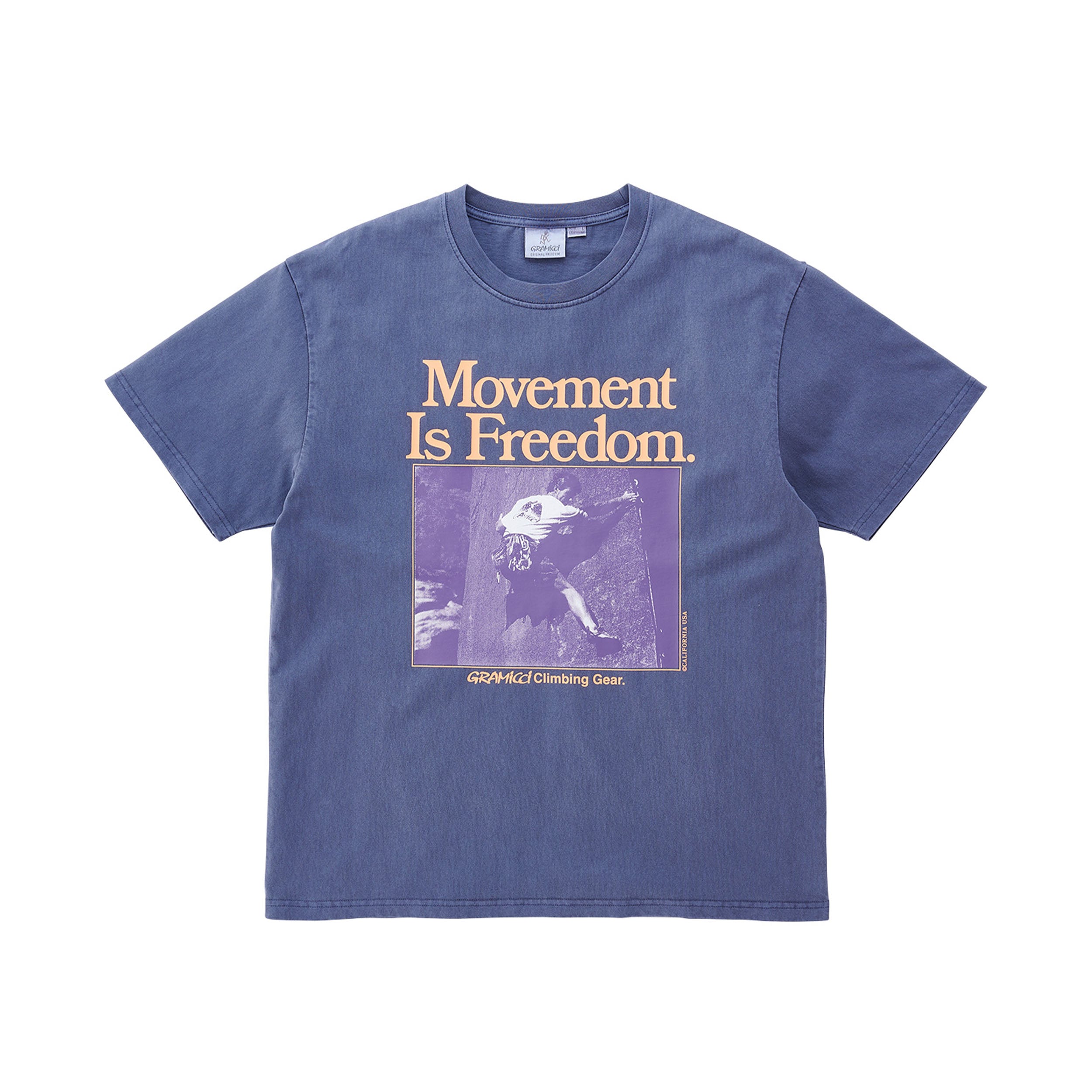 Gramicci Movement Tee (navy pigment) - Blue Mountain Store