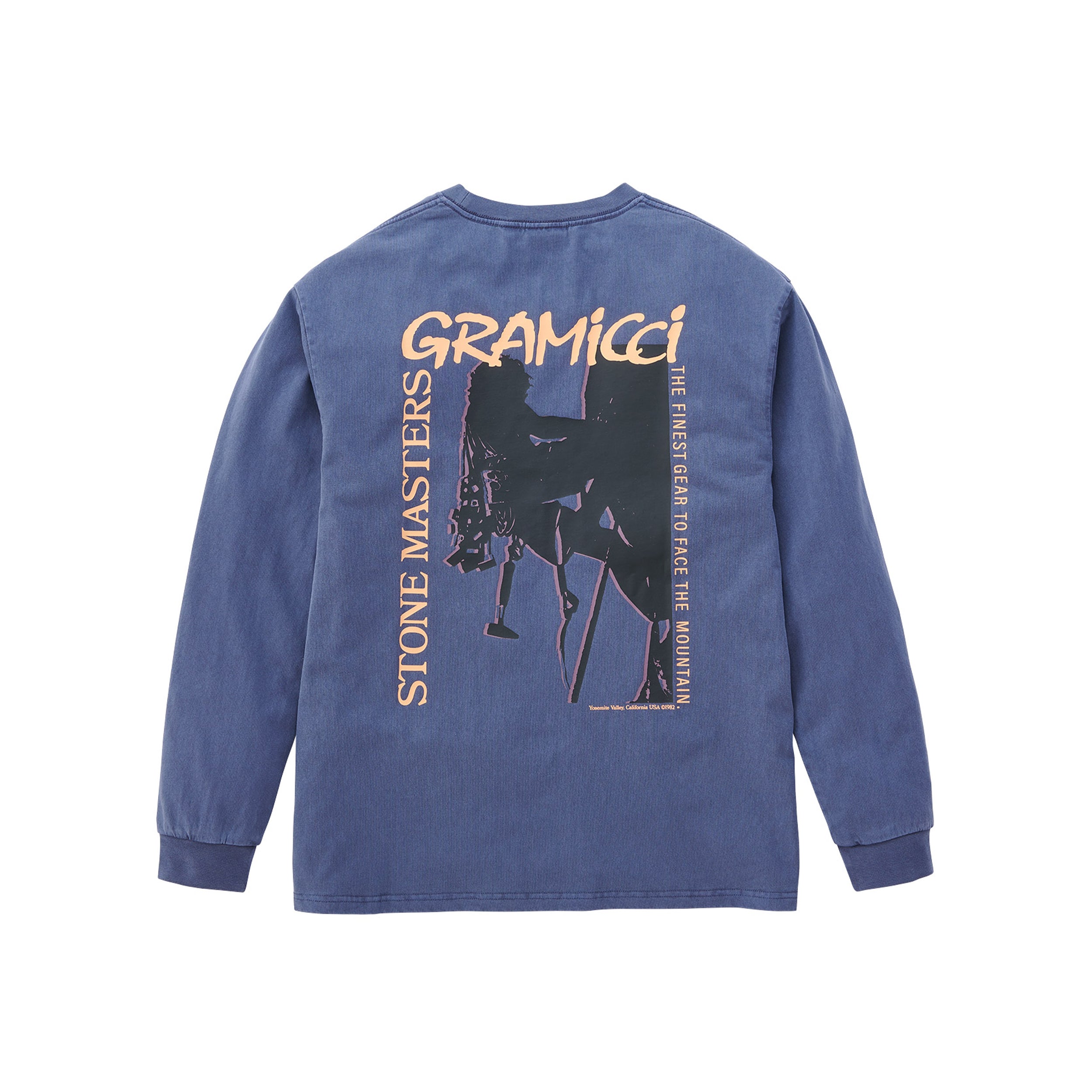 Gramicci Stone Masters L/S Tee (navy pigment) - Blue Mountain Store
