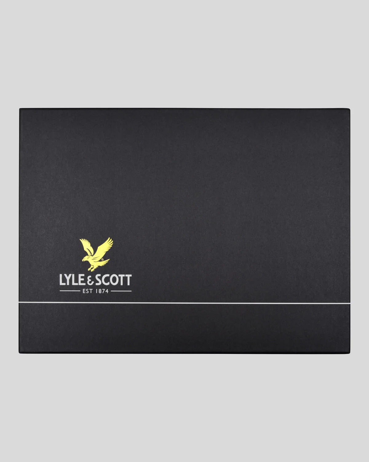 Lyle & Scott Ribbed Beanie and Scarf Set (jet black) - Blue Mountain Store