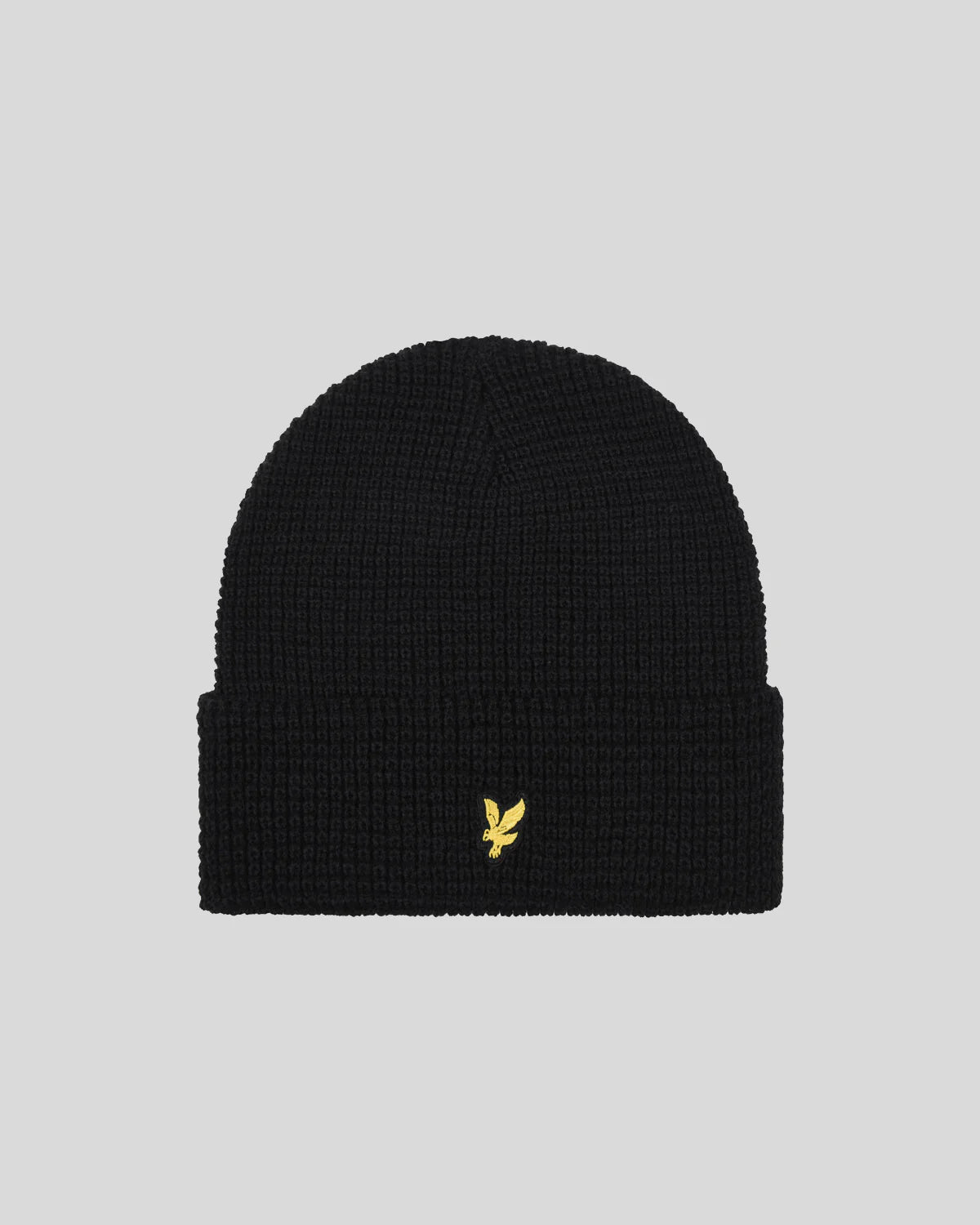 Lyle & Scott Waffle Beanie (jet black) - Blue Mountain Store