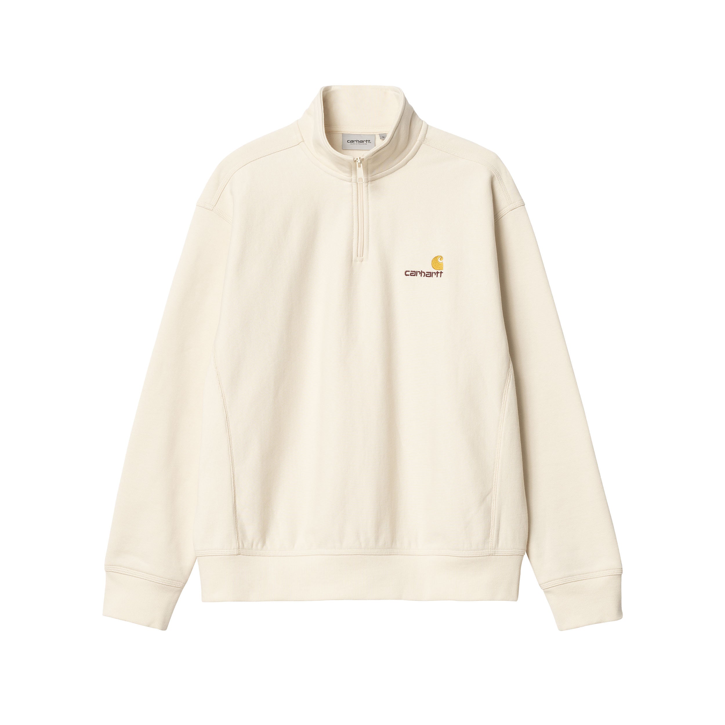 Carhartt WIP Half Zip American Script Sweat (natural) - Blue Mountain Store