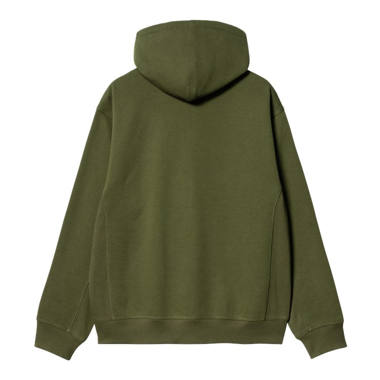 Carhartt WIP Hooded American Script Sweat (tarragon) - Blue Mountain Store